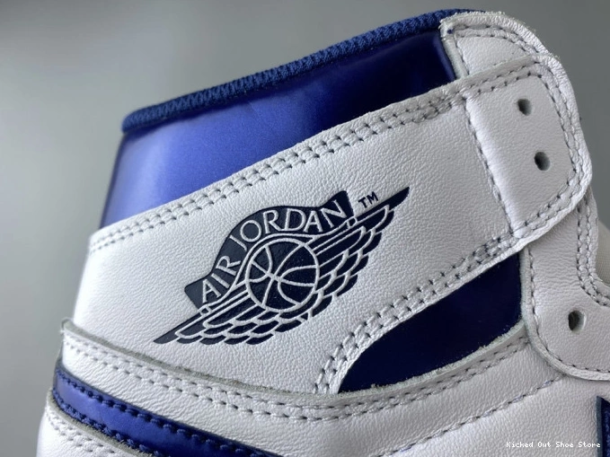 Kicked Out Shoe Store (2016) Retro Navy Metallic Jordan 1 Air 555088-106 0714